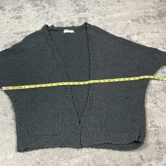 Zara Knit Plush Teddy Knit Open Front Cardigan Oversized Lagenlook Sz M - Picture 6 of 9